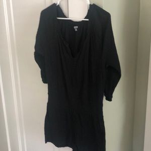 Aerie gauzy black romper
